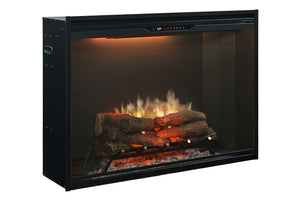 Dimplex Revillusion 42 inch Built-In Electric Firebox w/ Glass and Plug Kit | Black