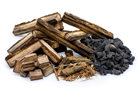 Image of  Real Wood Logs and Lava Rocks Media