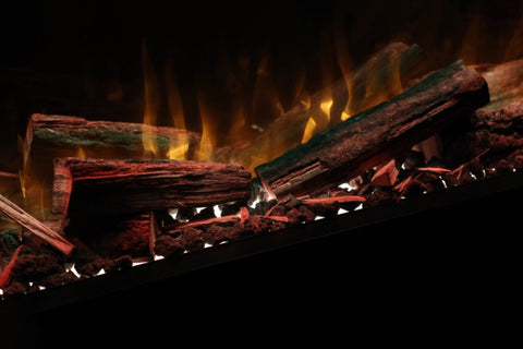 Image of  Real Wood Logs and Lava Rocks Media