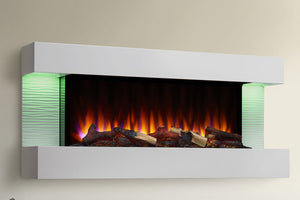 SimpliFire Format 50 inch Floating Mantel Electric Fireplace