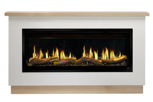 SimpliFire Boyd 68'' Ready to Finish Allusion Edge Electric Fireplace Mantel Package