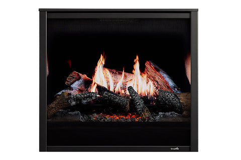Image of SimpliFire Inception 36-in Traditional Virtual Smart Electric Fireplace with Folio Front - SF-INC36 Firebox