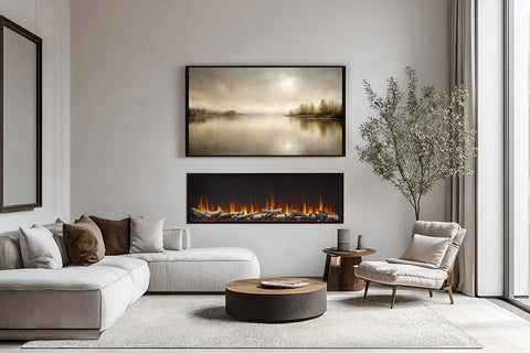 Image of New SimpliFire Scion 55'' Built-In Smart Linear Electric Fireplace