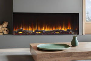 SimpliFire Triton 78 Inch Smart Multi-Side View Built In Linear Electric Fireplace - SF-TR78