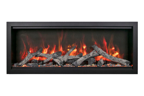 Amantii Symmetry Bespoke Xtra Tall 60-in Recessed Flush Mount Smart Indoor Outdoor Electric Fireplace SYM-60-XT-BESPOKE