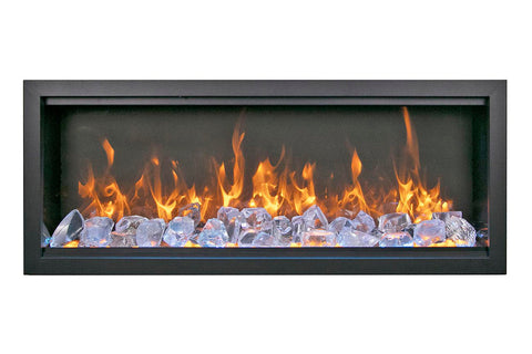 Image of Amantii Symmetry Bespoke Xtra Tall 60-in Recessed Flush Mount Smart Indoor Outdoor Electric Fireplace SYM-60-XT-BESPOKE