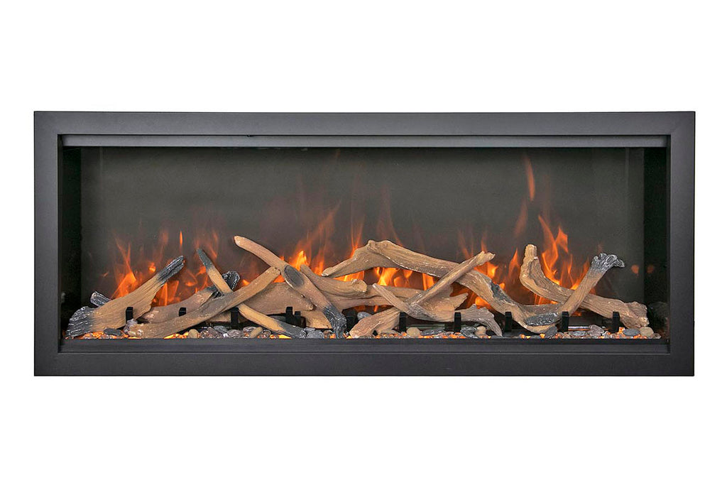 Amantii Symmetry Bespoke Xtra Tall 60-in Recessed Flush Mount Smart Indoor Outdoor Electric Fireplace SYM-60-XT-BESPOKE