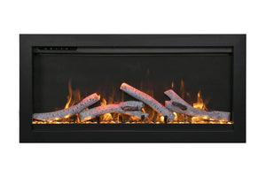 Amantii Symmetry 42'' Recessed Linear Indoor/Outdoor Electric Fireplace