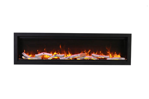 Image of Amantii Symmetry 42'' Recessed Linear Indoor/Outdoor Electric Fireplace
