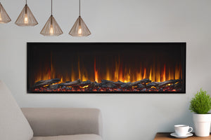 SimpliFire Scion 55 inch Smart Built-In Linear Electric Fireplace | SF-SC55-BK SF-SCN55