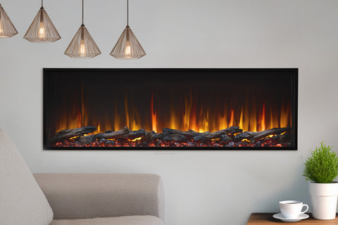 Image of SimpliFire Scion 55 inch Smart Built-In Linear Electric Fireplace | SF-SC55-BK SF-SCN55