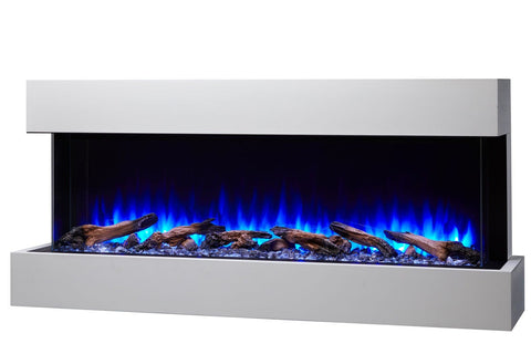 Image of SimpliFire Scion Trinity 62 in Wall Mount Electric Fireplace Mantel Package - SF-SCT55-BK SF-SCT55-MANTEL