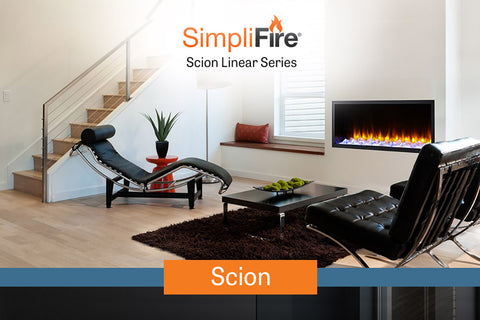 Image of Hearth & Home SimpliFire Scion 78-inch Built-In Linear Electric Fireplace | SF-SC78-BK | Modern Electric Fireplace | Electric Fireplaces Depot