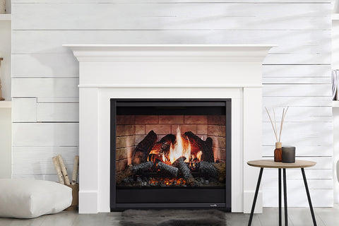 Hearth & Home SimpliFire Wescott Mantel Package White & 36 Inception Traditional Electric Fireplace SF-INC36 | MK-WS-INC36