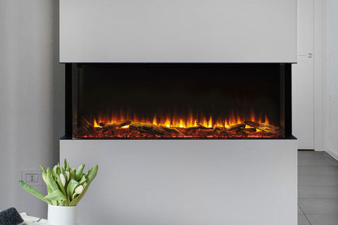 Image of SimpliFire Scion Trinity 55 in Multi-Side Built In Electric Fireplace - SF-SCT55-BK 