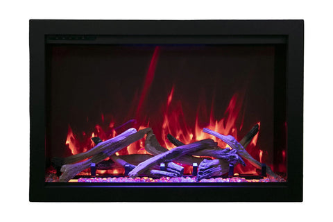 Image of Amantii Traditional Bespoke 44 Inch Built-In Indoor Outdoor Smart Electric Firebox Insert TRD-44-BESPOKE