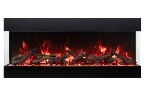 Image of Amantii Tru View Bespoke 3-Sided View Built In Indoor Outdoor Smart Electric Fireplace -BESPOKE