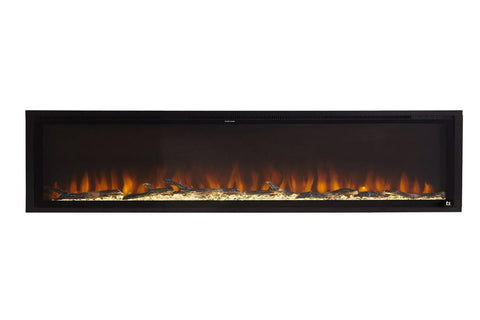 Touchstone Sideline Elite 84 inch Smart Wall Mount Recessed Electric Fireplace - Built-In Fireplace Insert - 80050