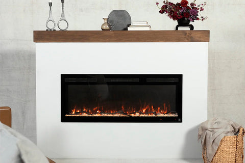 Image of Touchstone Sideline Fury 57 in Smart Wall Mount Recessed Electric Fireplace - Electric Fireplace Insert Heater - 80055