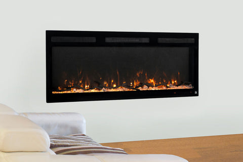 Image of Touchstone Sideline Fury 46 inch Smart Wall Mount Recessed Electric Fireplace 80055