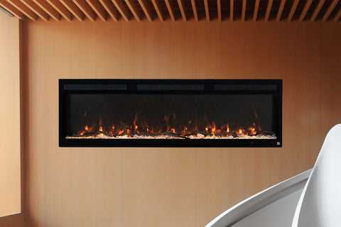 Image of Touchstone Sideline Fury 65 inch Smart Wall Mount Recessed Electric Fireplace 80056