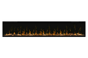 Dimplex Ignite XL 100 inch Electric Fireplace with Real Wood Logs and Lava Rocks - XLF100