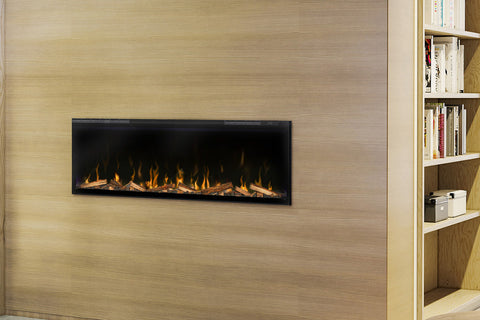 Image of Dimplex Ignite XL 50 inch Electric Fireplace with Real Wood Logs and Lava Rocks - XLF50