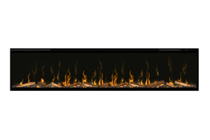 Dimplex Ignite XL 74 inch Electric Fireplace with Real Wood Logs and Lava Rocks - XLF74