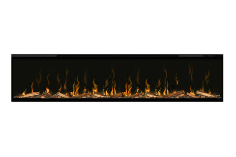 Image of Dimplex Ignite XL 74 inch Electric Fireplace with Real Wood Logs and Lava Rocks - XLF74