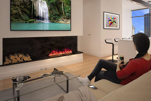 Open Box AFireWater Prestige Pro 40'' Built-In Electric Fireplace Insert