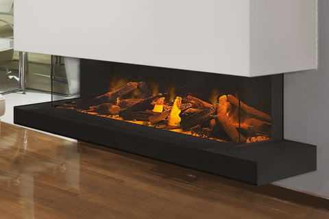 Image of Evonicfires 60'' Built-In 3-Sided Linear Electric Fireplace - E60