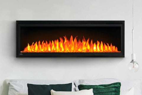 Image of Napoleon Entice 50 inch Wall Mount Recessed Linear Electric Fireplace | Built in Electric Insert | NEFL50CFH 