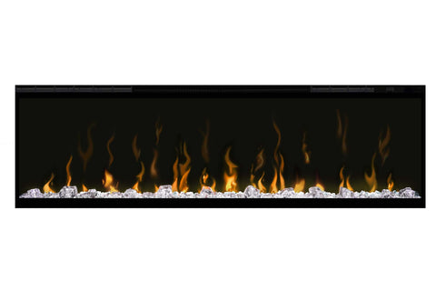 Image of Dimplex Ignite XL  Electric Fireplace Wall Mount Mantel Package in Premium Iron Finish 