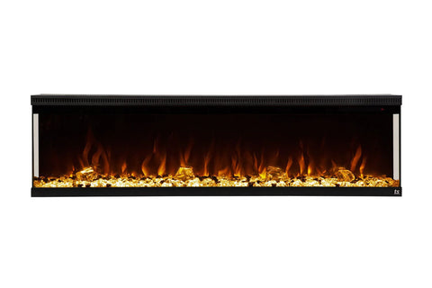 Image of Touchstone Sideline 72 Infinity Smart 3-Sided 2-Sided Built-In Recessed Electric Fireplace 