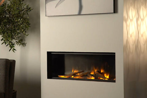 Electric Modern EvonicFires 60 Inch Built-In Wall Mount Linear Electric Fireplace - E60 - Electric Fireplaces Depot
