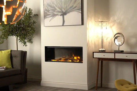 Image of Electric Modern EvonicFires 40 Inch Built-In Wall Mount Linear Electric Fireplace - E40 - Electric Fireplaces Depot