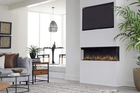 Image of Touchstone Sideline Infinity 60-inch 3-Sided 2-Sided Built-In Recessed Electric Fireplace | 80046 |  Electric Fireplaces Depot