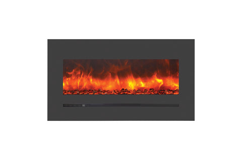 Image of Sierra Flame 40 inch Wall Mount Linear Electric Fireplace - Heater - Electric Fireplaces Depot