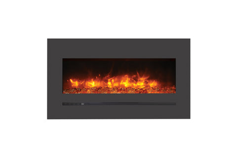 Image of Sierra Flame 40 inch Wall Mount Linear Electric Fireplace - Heater - Electric Fireplaces Depot