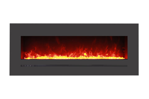 Image of Sierra Flame 55 inch Wall Mount Linear Electric Fireplace - Heater - Electric Fireplaces Depot