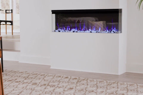 Image of Touchstone Sideline Infinity Smart 3-Sided 2-Sided Built-In Recessed Electric Fireplace 