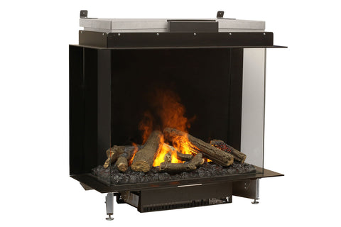 Image of Faber E-Matrix 35 -inch 3-Sided Water Vapor Built-In Electric Fireplace Firebox | FEF3226L3 | Water Myst Fireplace | Electric Fireplaces Depot