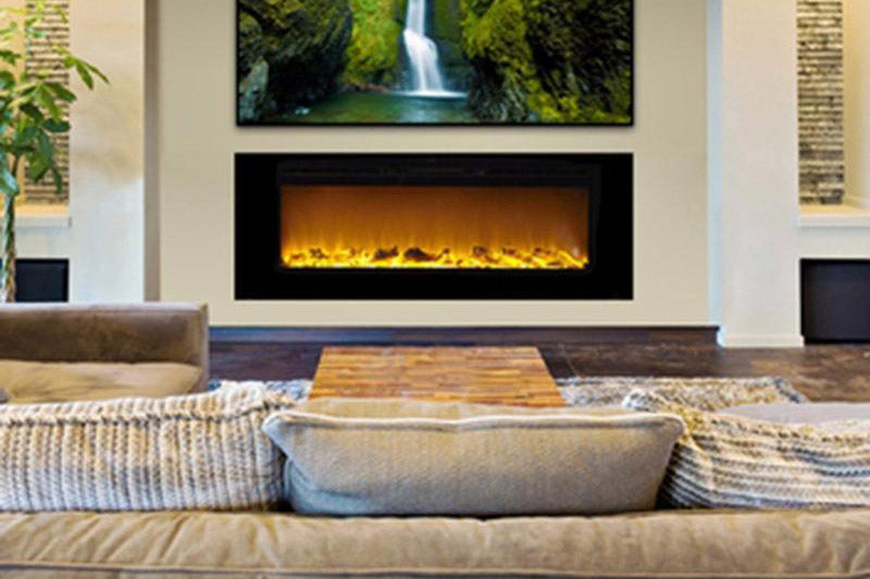Touchstone Sideline 60 inch Built-in Electric Fireplace - Heater - 80011 - Electric Fireplaces Depot