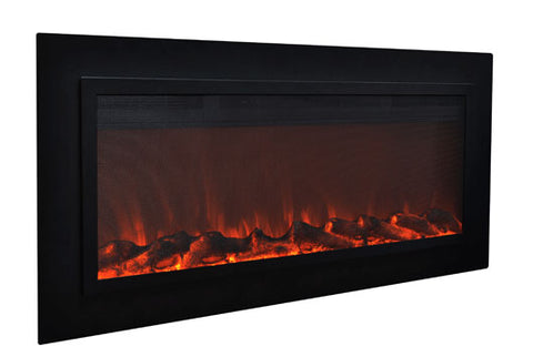 Image of Touchstone Sideline Steel 50 inch Buit-in Electric Fireplace - Heater - 80025 - Electric Fireplaces Depot