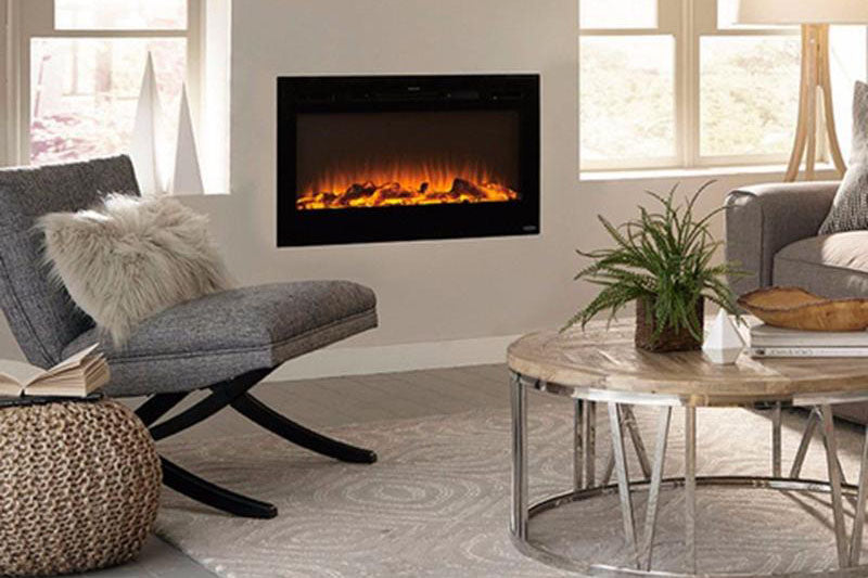 Touchstone Sideline 36 inch Built-in Electric Fireplace - Heater - 80014 - Electric Fireplaces Depot