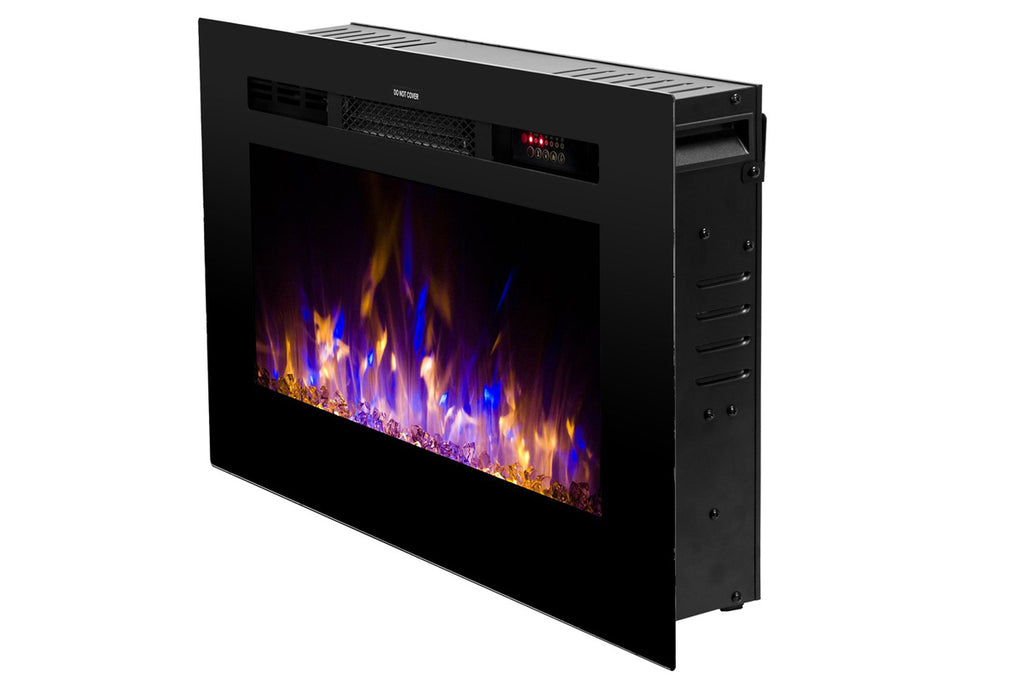 Touchstone Sideline 28” Wall-Mount / Recessed Electric Fireplace