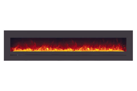 Image of Sierra Flame 96 inch Wall Mount Linear Electric Fireplace - Heater - Electric Fireplaces Depot