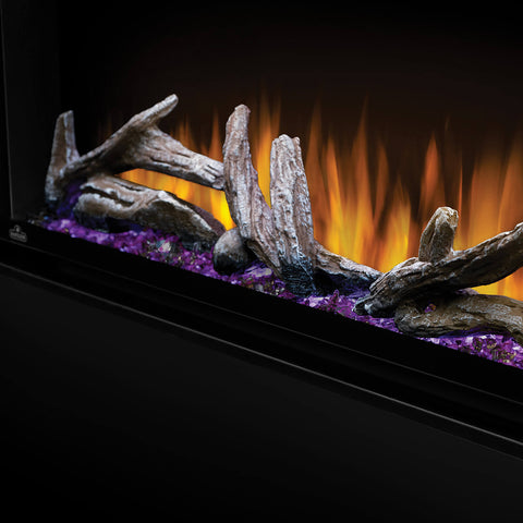 Image of Napoleon Alluravision 100-inch Wall Mount Electric Fireplace - Deep - Linear - NEFL100CHD - NEFL100CHD1-Electric Fireplaces Depot