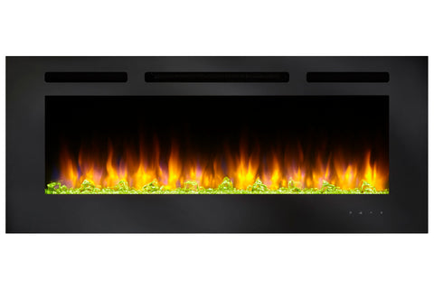Hearth & Home SimpliFire Allusion 40 Inch Wall Mount Recessed Linear Electric Fireplace Insert | SF-ALL40-BK | Electric Fireplaces Depot