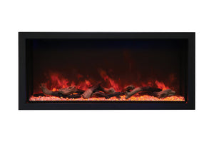 Amantii Panorama 50-inch Built-in Tall & Deep Indoor/Outdoor Linear Electric Fireplace